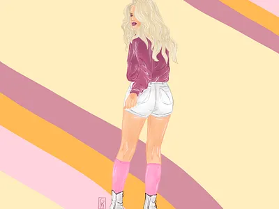 Roller Skating design digital illustration graphic design illustration
