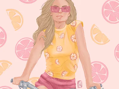 Bicycle design digital illustration graphic design illustration