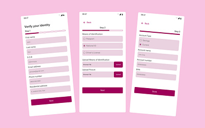 KYC flow for a Fintech app