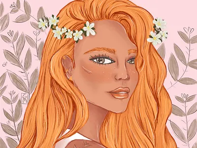 Floral design digital illustration graphic design illustration
