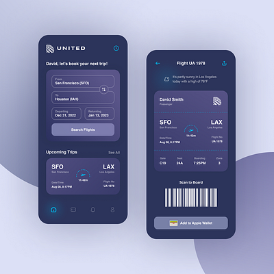 United App Redesign app concept design redesign ui uiux ux