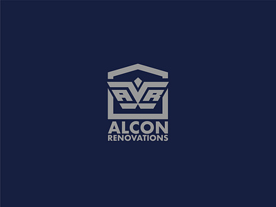 Client Construction Logo – Alcon Renovations a r logo bold logo construction company design falcon falcon logo graphic design house logo logo
