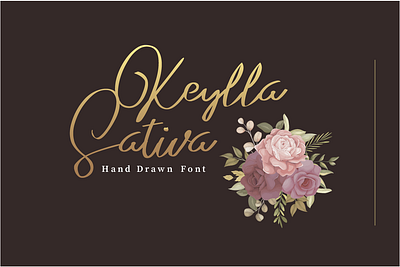 Keylla Sativa Font graphic design written