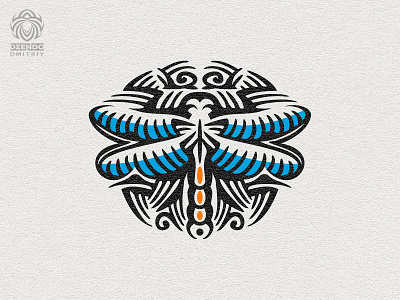 Dragonfly Mayan Logo beautiful branding buy logo dragonfly insect logo logotype maya empire wings