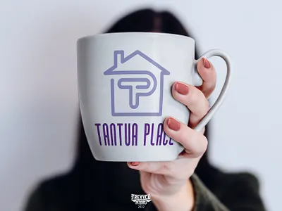 Tantua Place Logo on Mug agency design domicile graphic habitation home house logo messuage mug property real estate residence vector