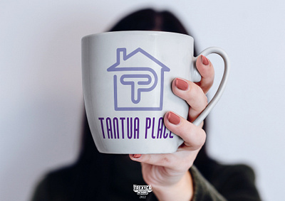 Tantua Place Logo on Mug agency design domicile graphic habitation home house logo messuage mug property real estate residence vector