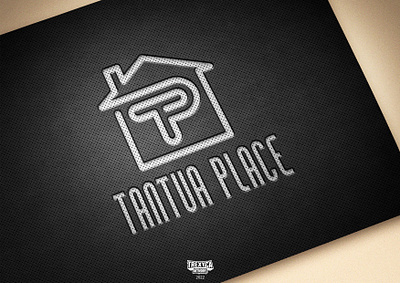 Tantua Place Logo agency design domicile graphic habitation home house logo messuage property real estate residence vector