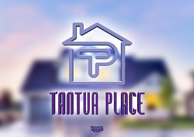 Tantua Place Logo (3D) 3d agency design domicile graphic habitation home house logo messuage property real estate residence vector