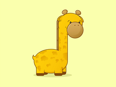 Small giraffe. 🦒 adobe animal character characterdesign design freelance freelancer giraffe guatemala illustration illustrator