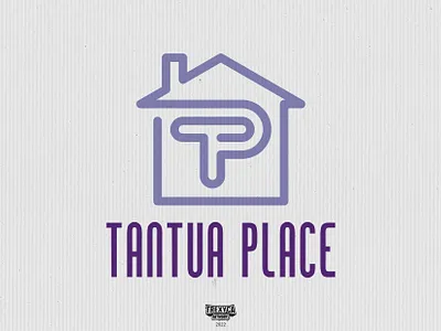 Tantua Place Logo agency design domicile graphic habitation home house logo messuage property real estate residence vector