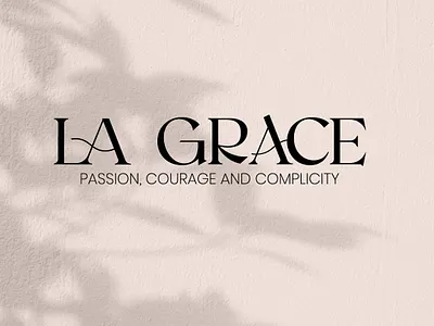 La grace logo branding design graphic design infantil logo typography vector