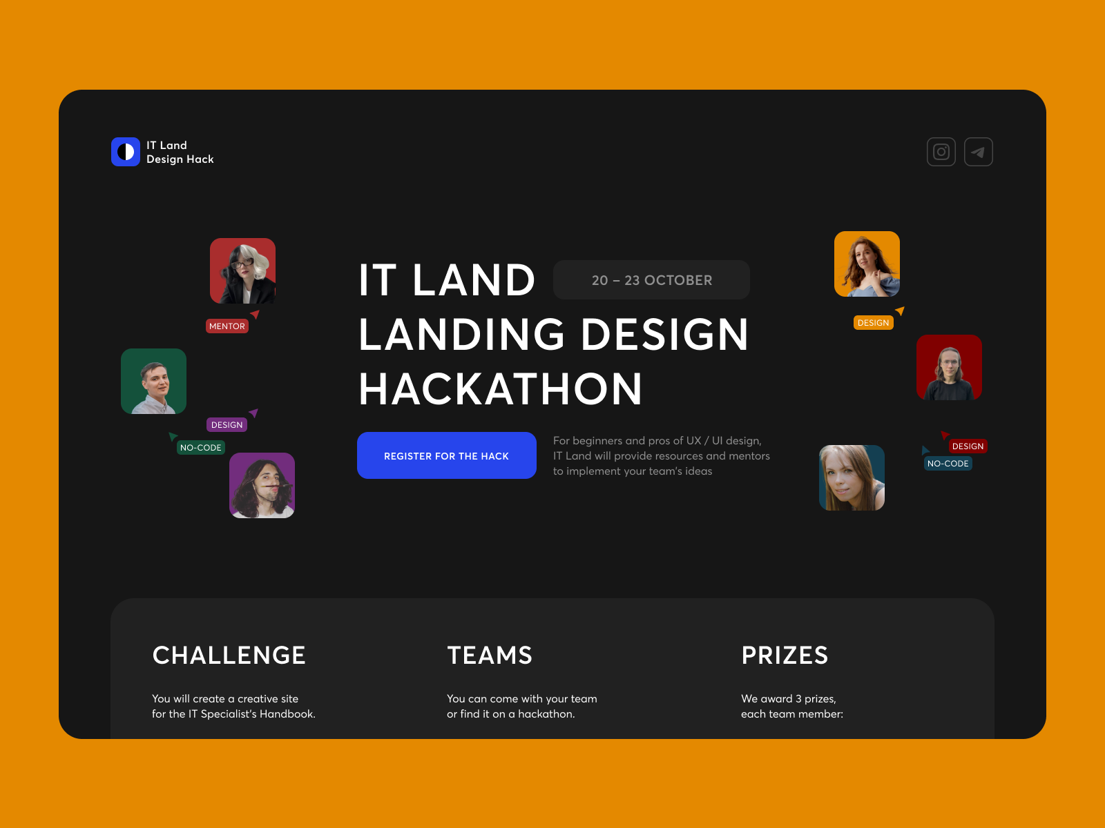 IT Land Landing Design Hackathon By Olga Kad On Dribbble