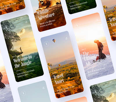 Adventure App adventure adventure app app design illustration interface interface design mobile mobile design ui ui deisgn uiux ux ux design