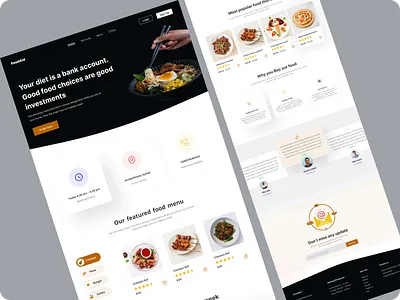 Restaurant Website 2022 design estaurant landing page food and beverage food landing page food template habib landing page restaurant website ui uiux websitedesign