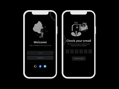 Onboarding, Login, Sign up, Register, Reset Password design illustration login mobile reset password signup ui ux web design welcome onboarding