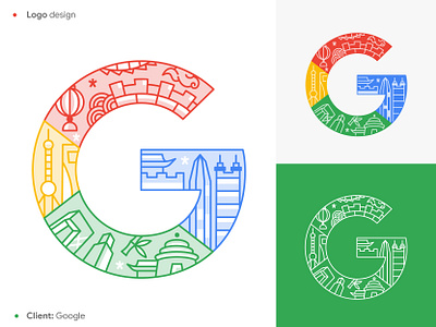 Google CHINA logo character design design illustration logo product ui vector webdesign