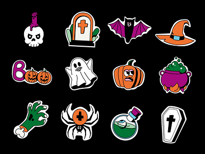 Helloween stickers interaction animation helloween helloween 2022 helloween charachter helloween charachters helloween illstration helloween interaction helloween motion illustrated characher illustration interactive stickers motion graphics sticker sticker pack stickers