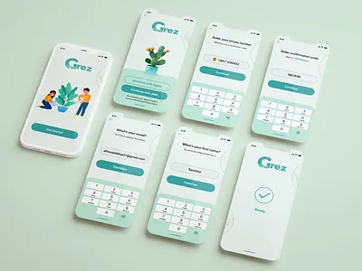 Plant care / growing app branding cactus elegant flower garden landing page leaf minimalist modern nature app nature care plant plant care growing app plant growing app plant growing ui plant ui plant website tree ui ui