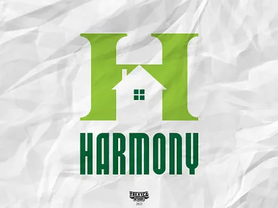 Harmony Logo agency design domicile graphic habitation harmony home house logo messuage property real estate residence vector