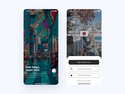 Onboard Screen Mobile App app design graphic design ui ux