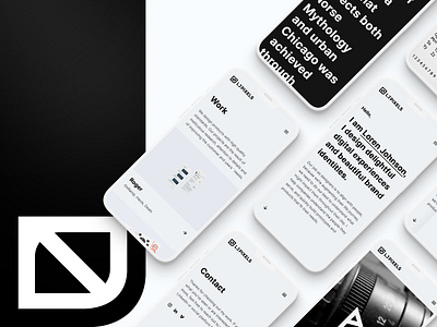 Mobile Responsive Website black black and white bold branding creative agency design agency identity logo minimalist mobile design mobile website personal branding product design responsive design ui ux design website