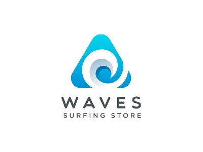 Waves beach brand brand design branding clean logo curve gradient logo graphic design identity logo logo design logo designer logo vector mark modern logo ocean simple logo symbol water wave