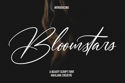 Bloomstars Signature Script Font calligraphy flyer font fonts modern poster script signature vintage