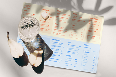 Placemats Fish Restaurant 70s branding cafe design fish fish restaurant graphic design identity kosher fish placemat