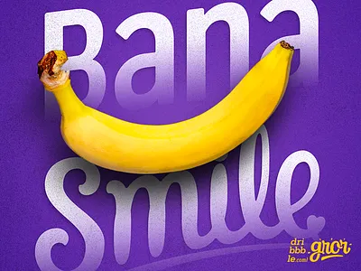 Bana Smile bana banana custom handlettering lettering letters smile type