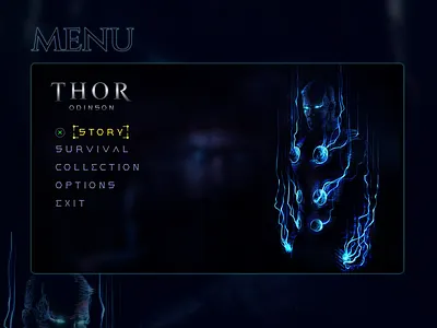 Game Design Concept - Thor, Space Viking adobe animation blockchain design figma interaction interaction design product design prototype sound design ui ux web3