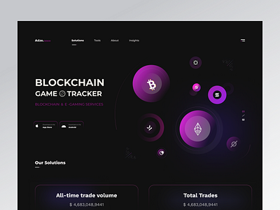 Crypto Currency - Blockchain UX/UI blockchain crypto crypto landing crypto web design crypto website cryptocurrency cryto wallet crytop transacitons dark ui design ethereum landign page popular trading trendy ui ui ux web3 webdesign website