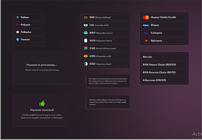 AfriRamp (Modals) blockchain cryptocurrency dapps design ui web3