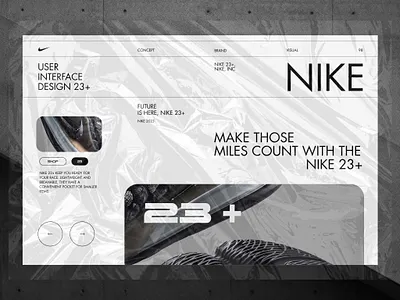 Nike 23+ UI Concept 2023 apple branding concept graphic design interface ipad logo ui ux visual design