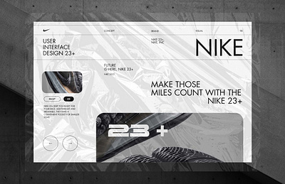 Nike 23+ UI Concept 2023 apple branding concept graphic design interface ipad logo ui ux visual design