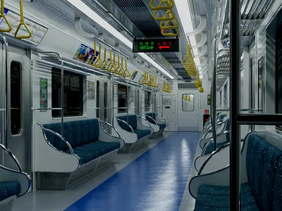 3D Korean Subway 2d animation 3d ae after effects animated logo animation brand animation design graphic design illustration logo ui