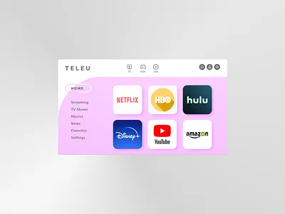 Daily UI | Smart TV branding challenge channels dailyui dailyuichallenge design figma interface design pink pink tax product design smart tv streaming television tv ui ui challenge ui design ux