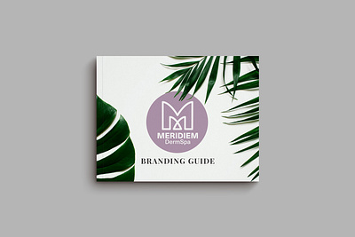 Meridiem DermSpa Branding Guide brand book brand design branding branding design branding guide design graphic design illustration logo logo design vector