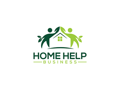 Home Help Logo creative logo design flat logo home eco logo home help logo home logo icon logo illustration letter logo logo logo design minimalist logo