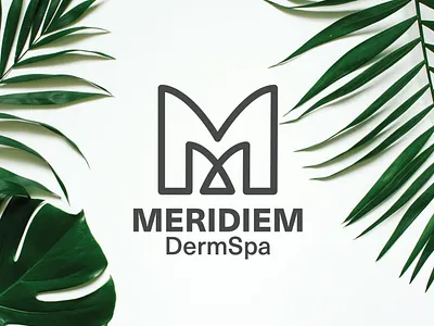 Meridiem DermSpa Branding brand design branding branding design design graphic design illustration logo logo design vector