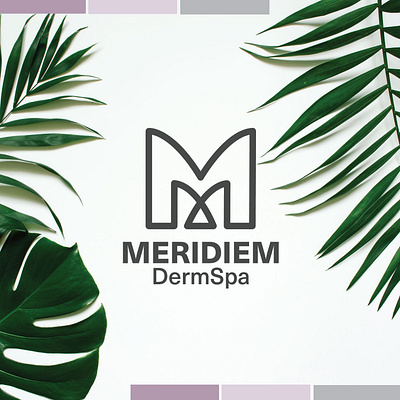 Meridiem DermSpa Branding brand design branding branding design design graphic design illustration logo logo design vector