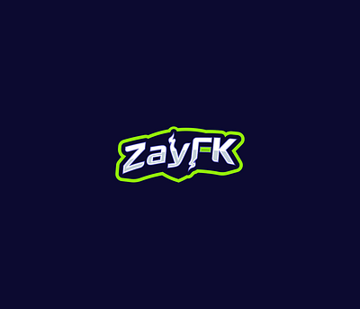 ZayFK Text Logo branding design esports gaming identity illustration logo ux vector