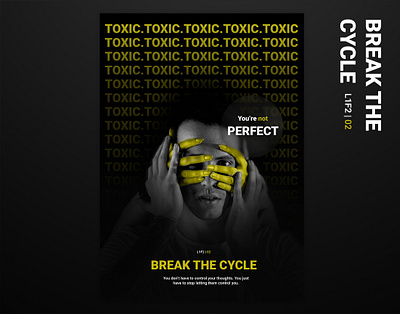 Break the cycle | Poster design mental health photoshop poster poster design