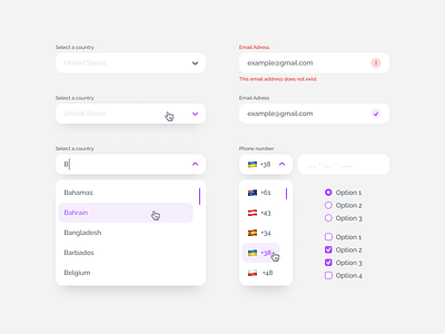 Form elements app app design art artist checkbox dailyui desktop figma graphic design icon input minimal radio button ui ui design ui elements user interface userexperience ux web design