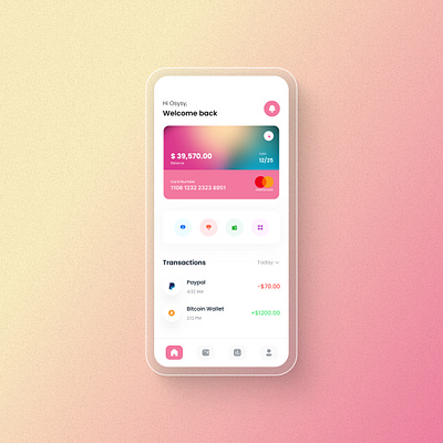 Bank App 3d animation app branding component cr crypto defi design minimal typography ui uidesign ux vector web