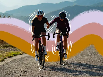 International Women's Day - All Together Now cycling illustration trek women