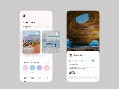 Travel App design app book clean clean ui design discover discover app mobile design mobile page ticket ui ux visit