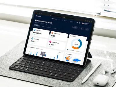 SalesHub - CRM Dashboard admin admin dashboard admin panel ads crm customer dashboard design erp ipad marketing saas sales shop ui ui design ux web design website