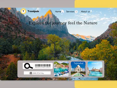TRAVEL WEBSITE animation app design typography ui ux website