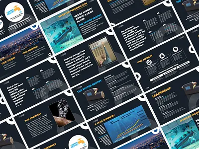 The Water Sentry PP Presentation branding design graphic design logo typography