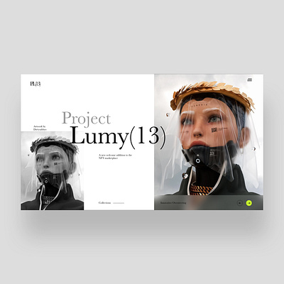 Project Lumy Web Ui Design Concept daily design design design inspiration dls design graphic design nft nft art photography ui ui design ui designer ux ux design web design